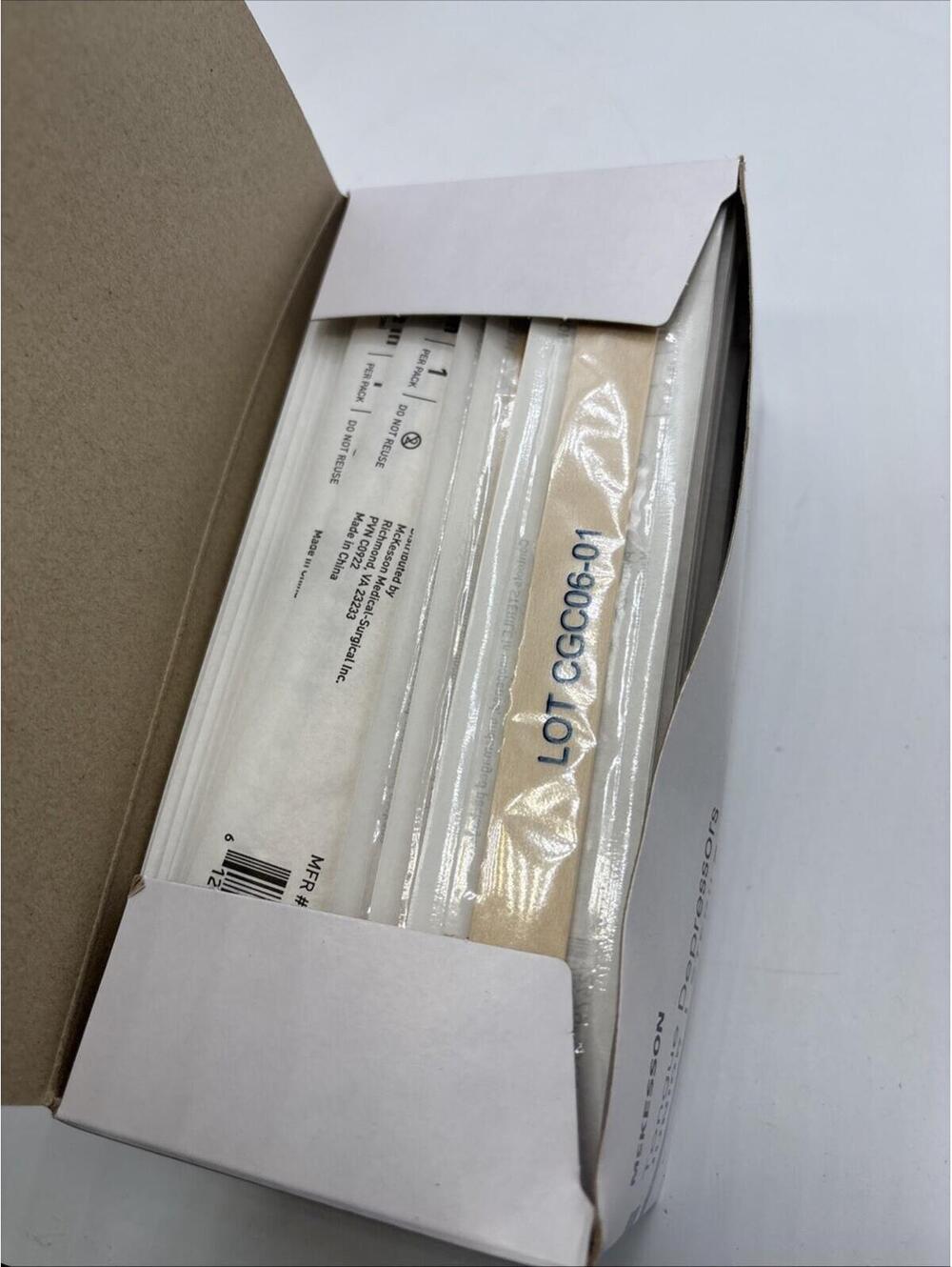 2 lot100 McKesson Non-Sterile Wooden Tongue Depressors 5.5” Junior Craft Tattoo - Picture 5 of 5